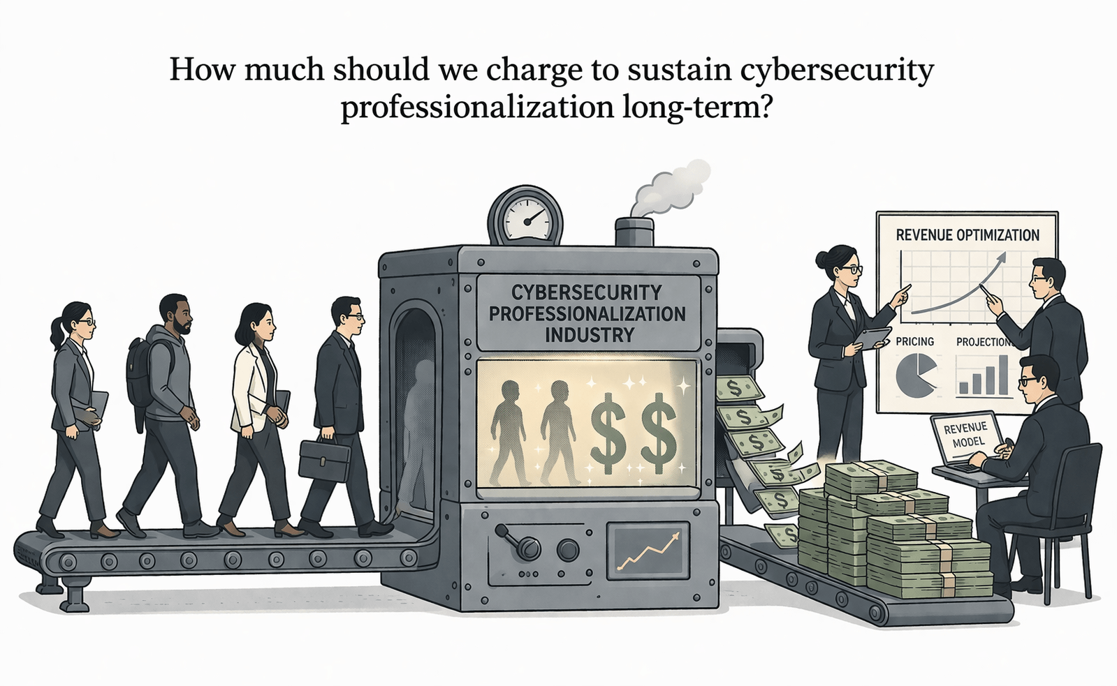Financing Cybersecurity Professionalization: A Monte Carlo Analysis of Salary-Linked Membership Models